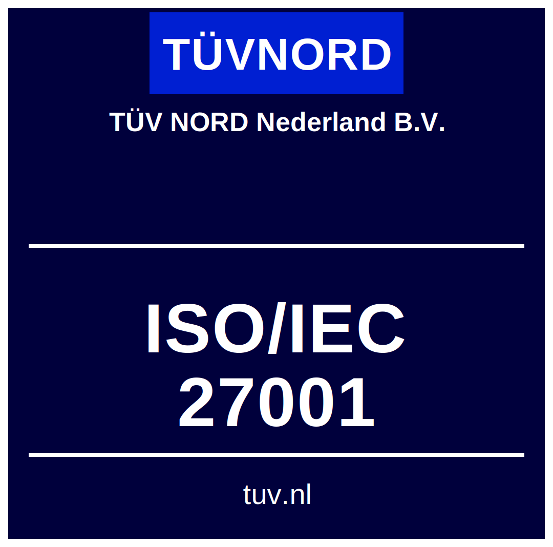TÜV NORD ISO/IEC 27001 Certified